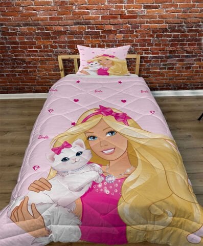 PEMBE BARBİE YORGAN SETİ