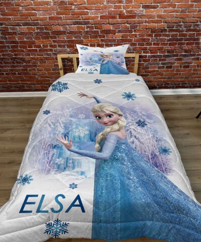 MAVİ ELSA YORGAN SETİ