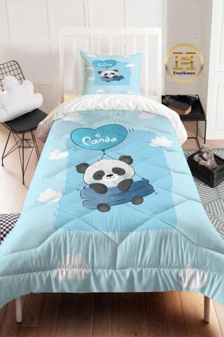 UÇAN SEVİMLİ PANDA YORGAN SETİ