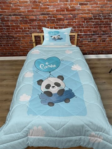 UÇAN SEVİMLİ PANDA YORGAN SETİ