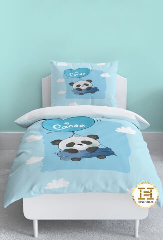 UÇAN PANDA MAVİ  NEVRESİM TAKIMI
