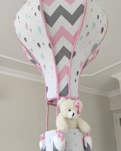 Damla Çizgili Balon Avize