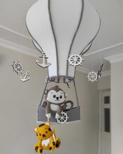 Kaplan Ve Maymunlu Balon Avize