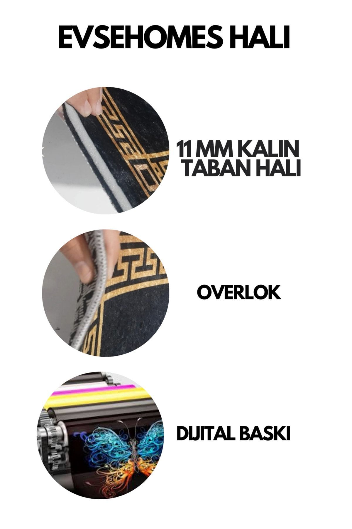 UÇAKTA SEVİMLİ AYICIK KİŞİYE ÖZEL DİJİTAL BASKI KALIN TABAN HALI - Görsel 5