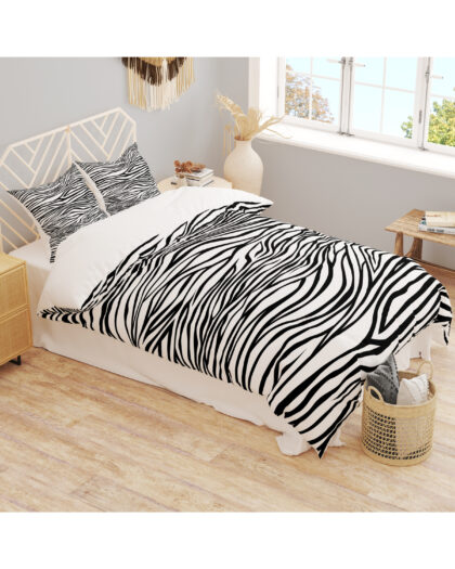DİJİTAL BASKI ZEBRA DESENLİ NEVRESİM TAKIMI