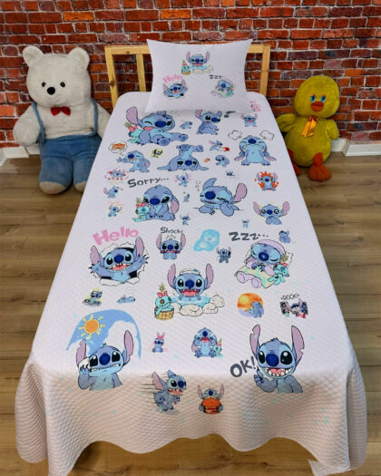 LİLA Stich KAPİTONE PİKE TAKIMI