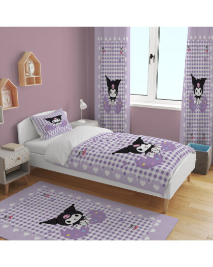 YUMURTA KUROMİ TAKIM  (FON PERDE 70X260 İKİ KANAT - YATAK ÖRTÜSÜ VE YASTIK - HALI ÖLÇÜ SEÇİNİZ)