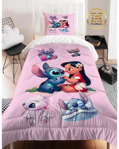 Stich ve Lilo YORGAN SETİ ( YORGAN - YASTIK KILIFI )