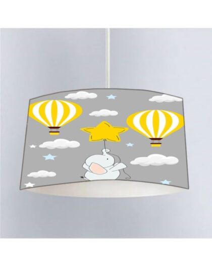 Fil Ve Uçan Balon Çocuk Avizesi