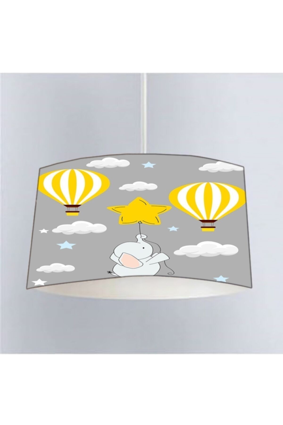Fil Ve Uçan Balon Çocuk Avizesi